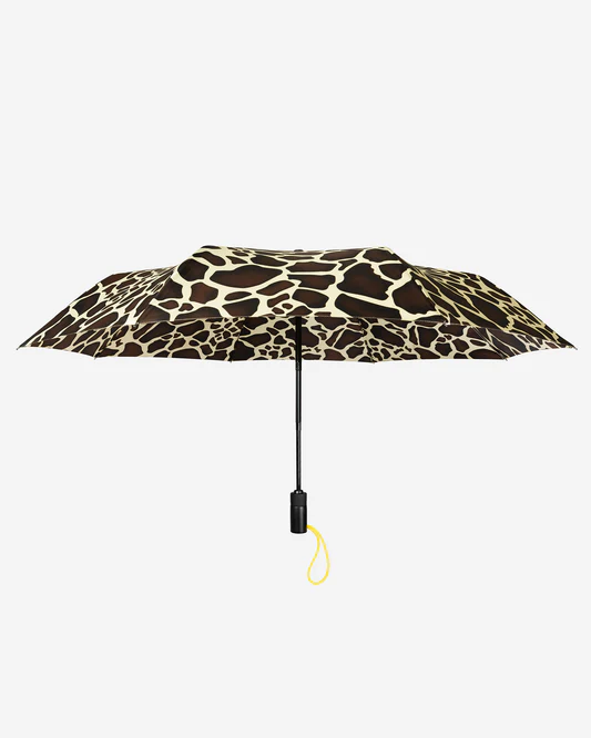 Giraffe Print Auto-Compact Umbrella